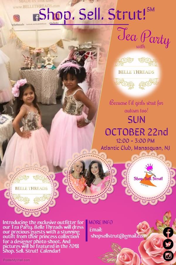 L'il Girls Strut For Autism at the Shop. Sell. Strut! Tea Party October 22